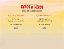 Tablet Screenshot of gyrosandheros.com